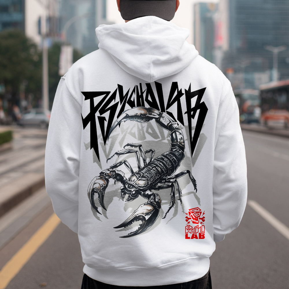 Hoodie Scorpion White