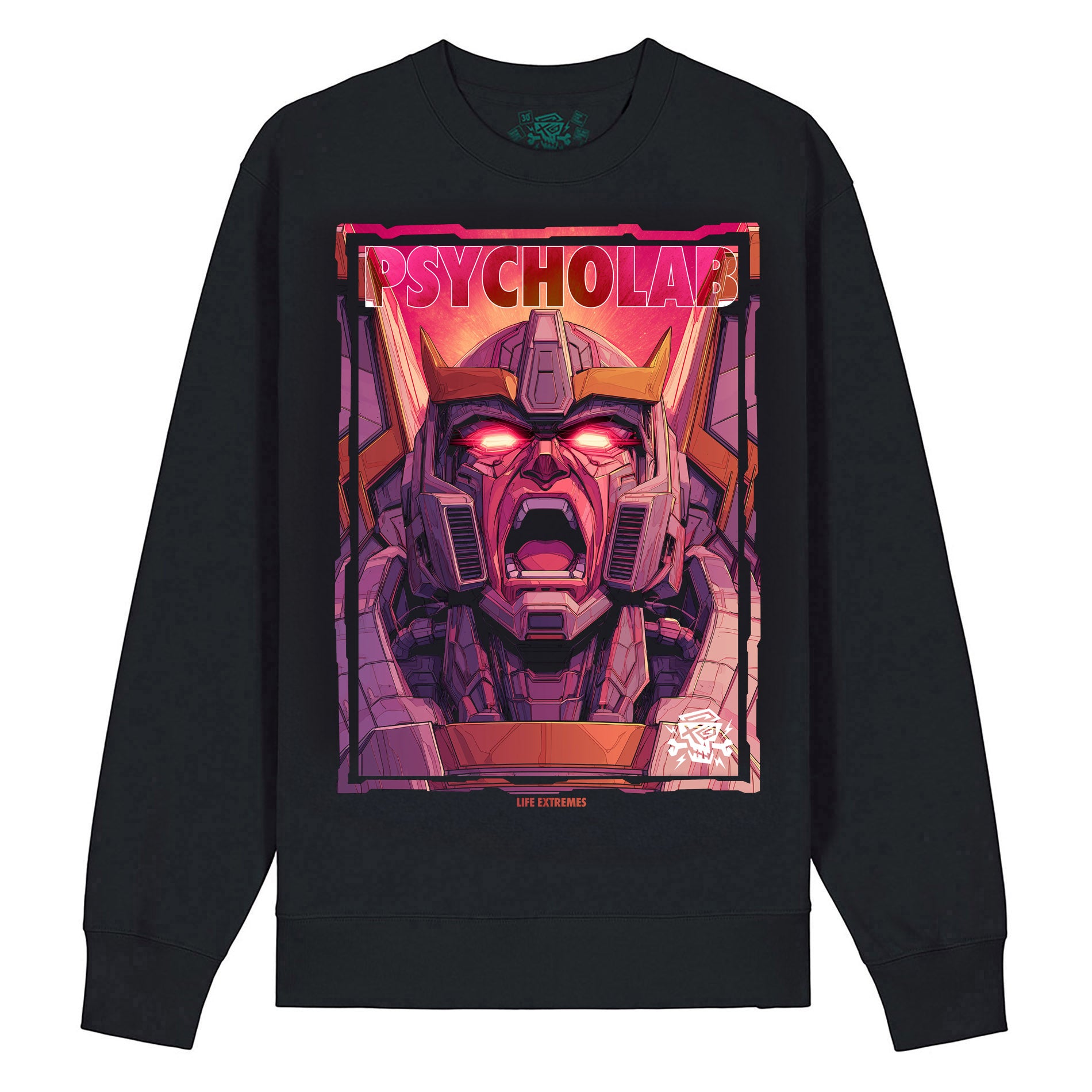 Screaming Robot Streetwear Sweatshirt – Cyberpunk Comic-Design