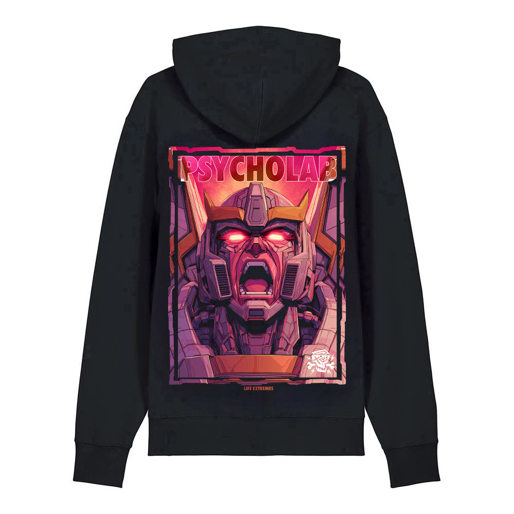 Screaming Robot Hoodie Black – Limitierte Cyberpunk Streetwear