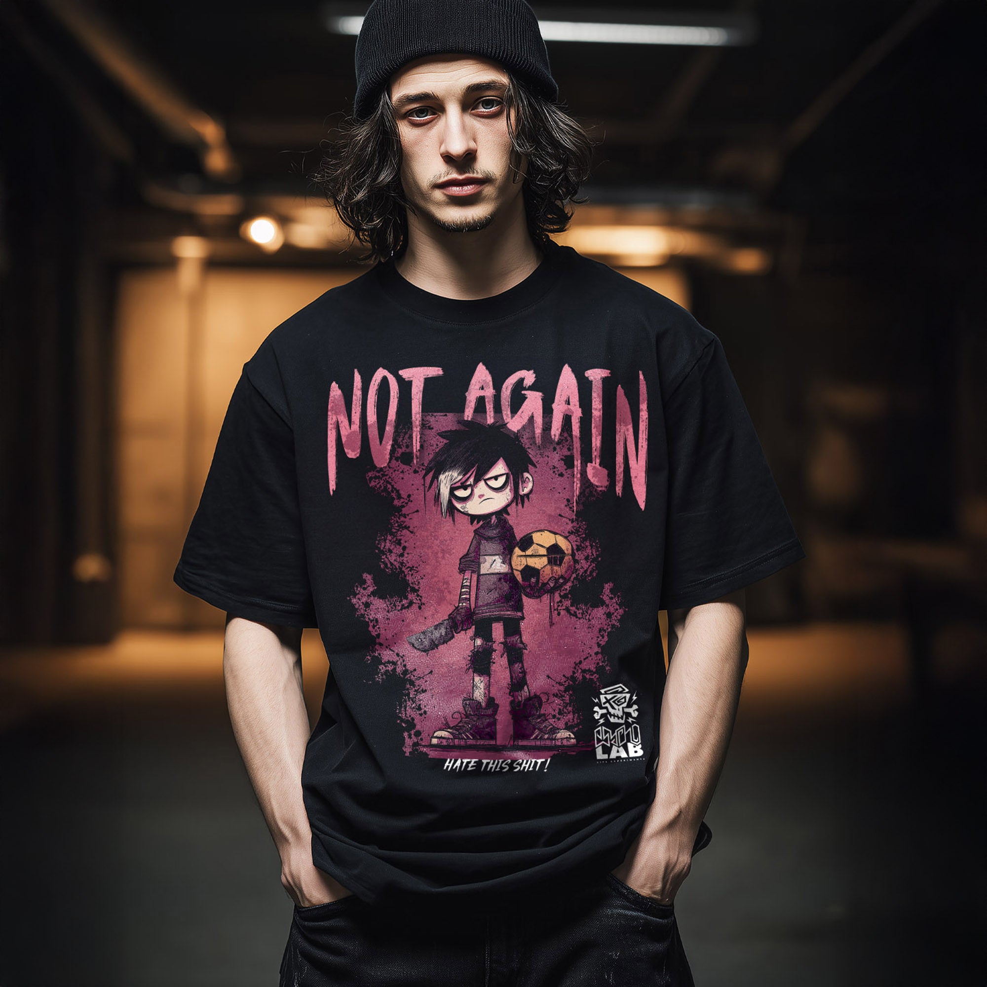 Not Again T-Shirt Black
