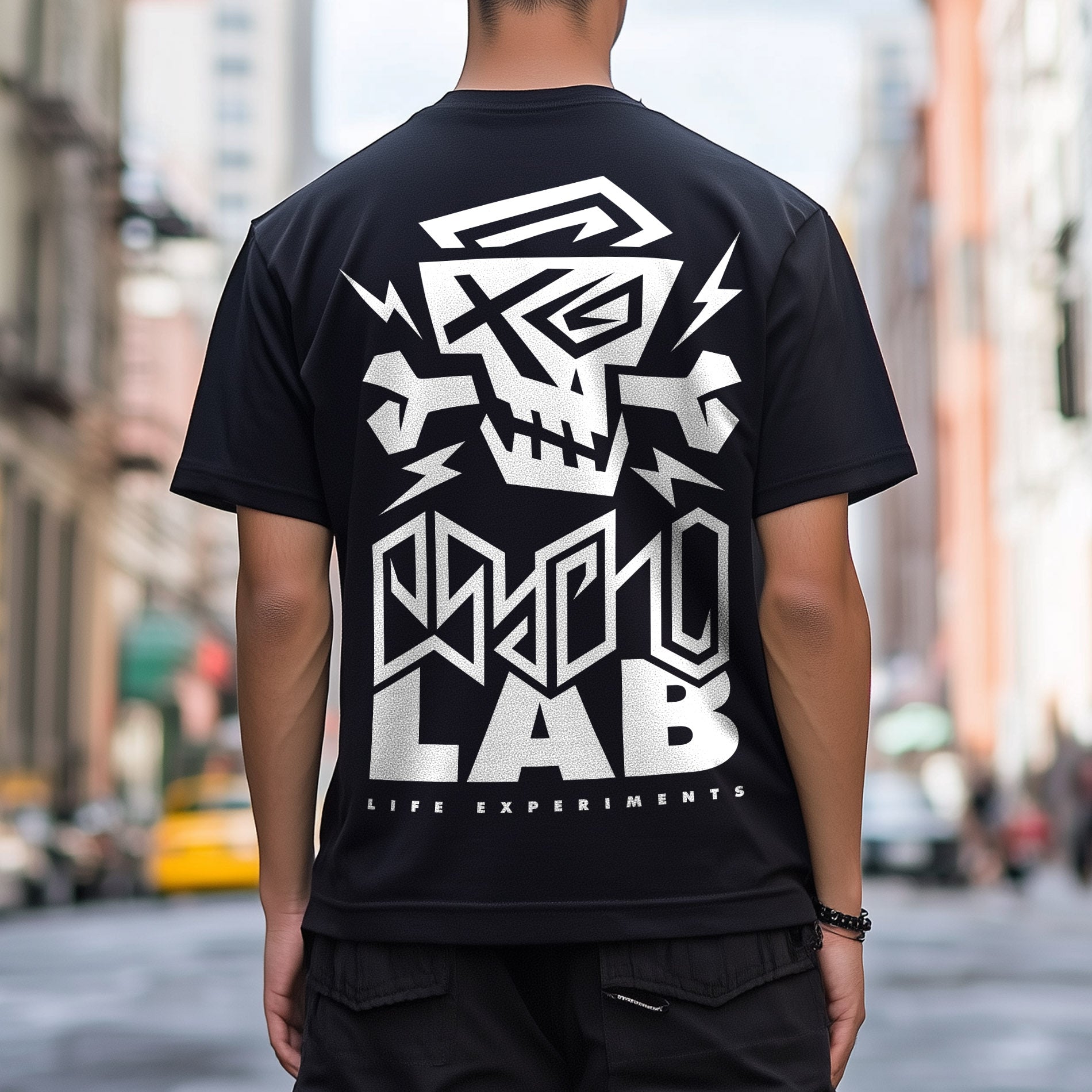 T-Shirt Back Logo Black