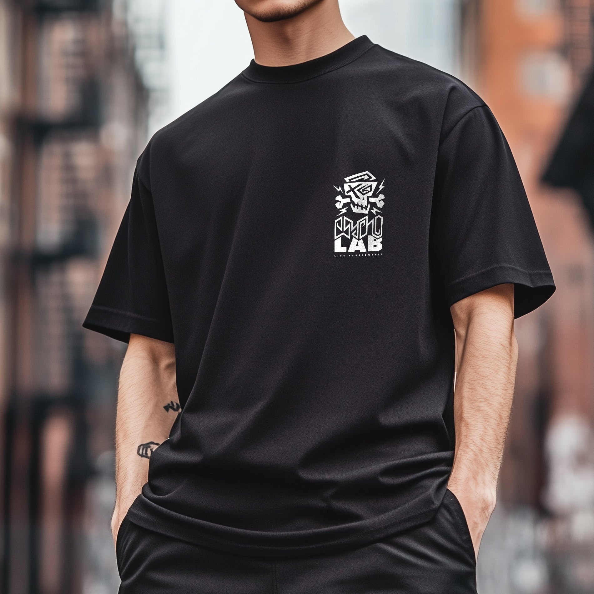 T-Shirt Back Logo Black