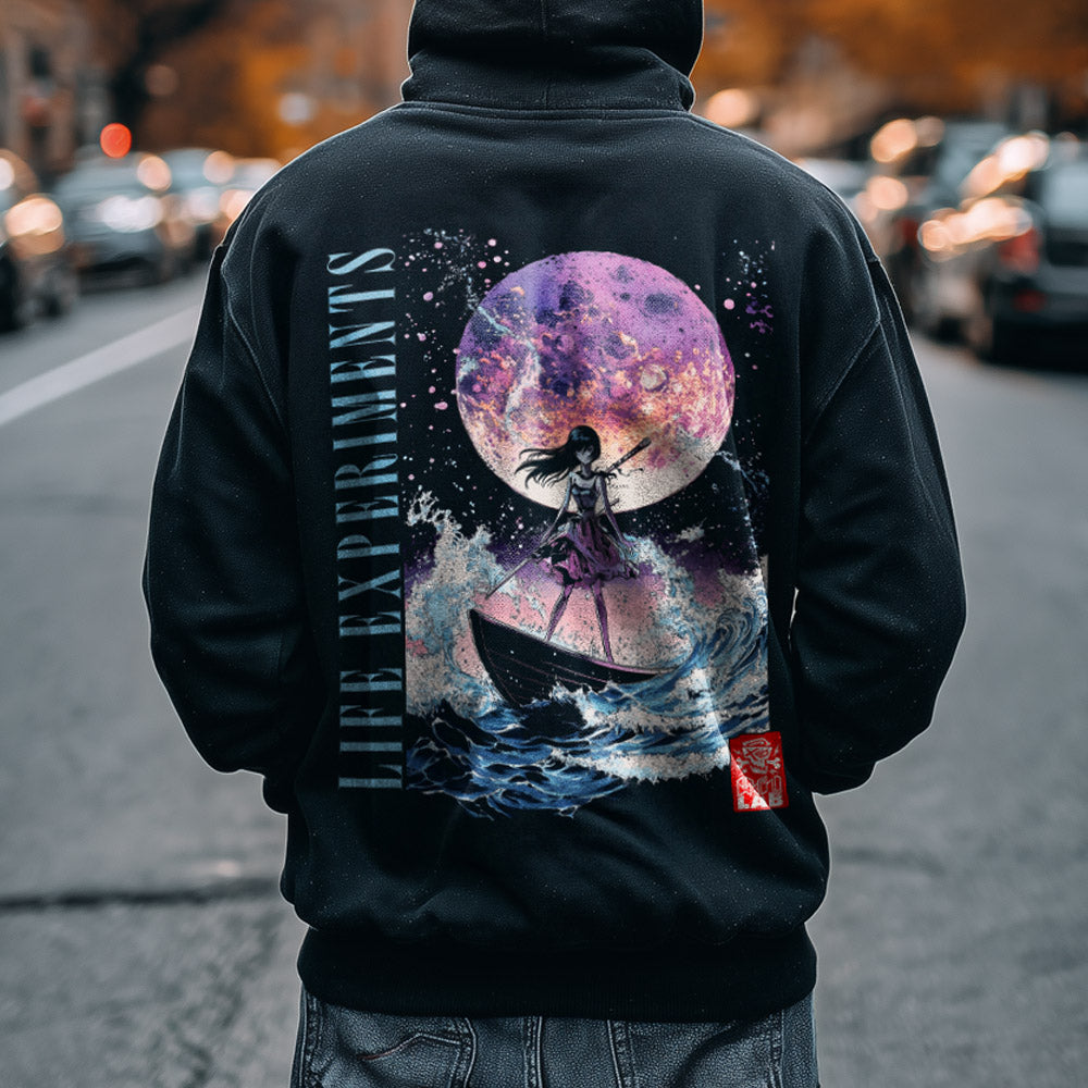 Hoodie Sailor Girl Black