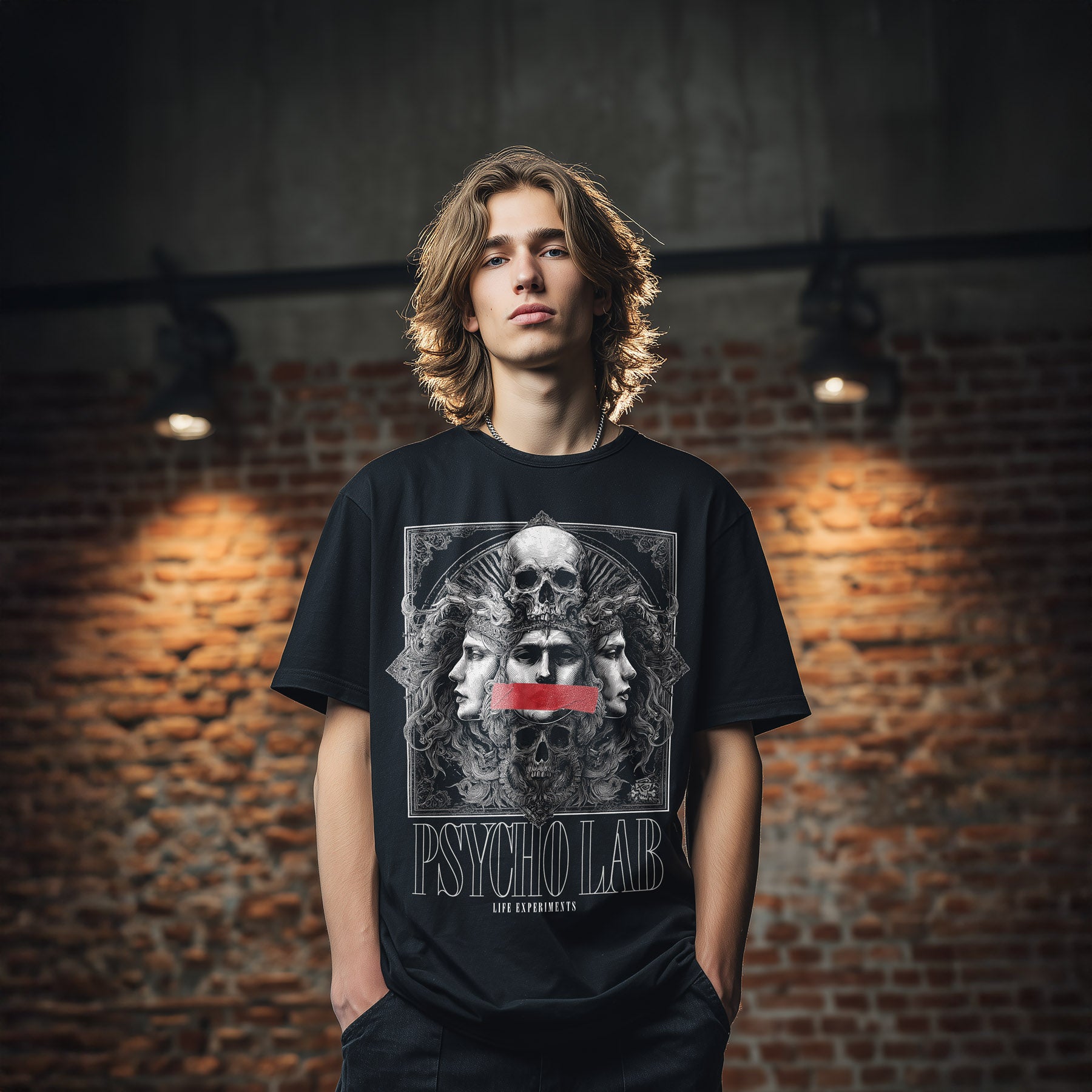 Still Skull Streetwear T-Shirt – Dark-Art Statement aus Berlin