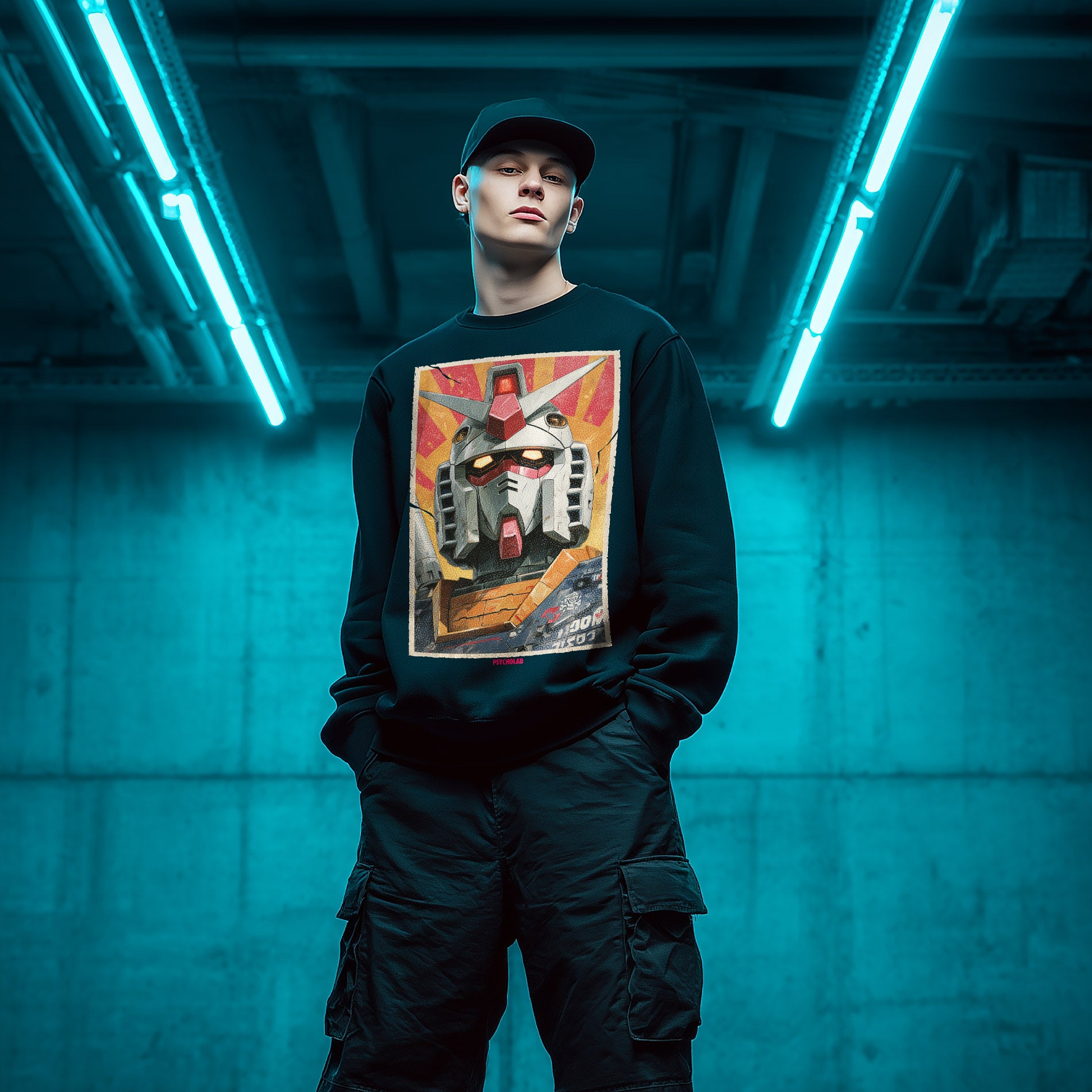 Robot Streetwear Sweatshirt – Anime Mecha trifft urbane Rebellion