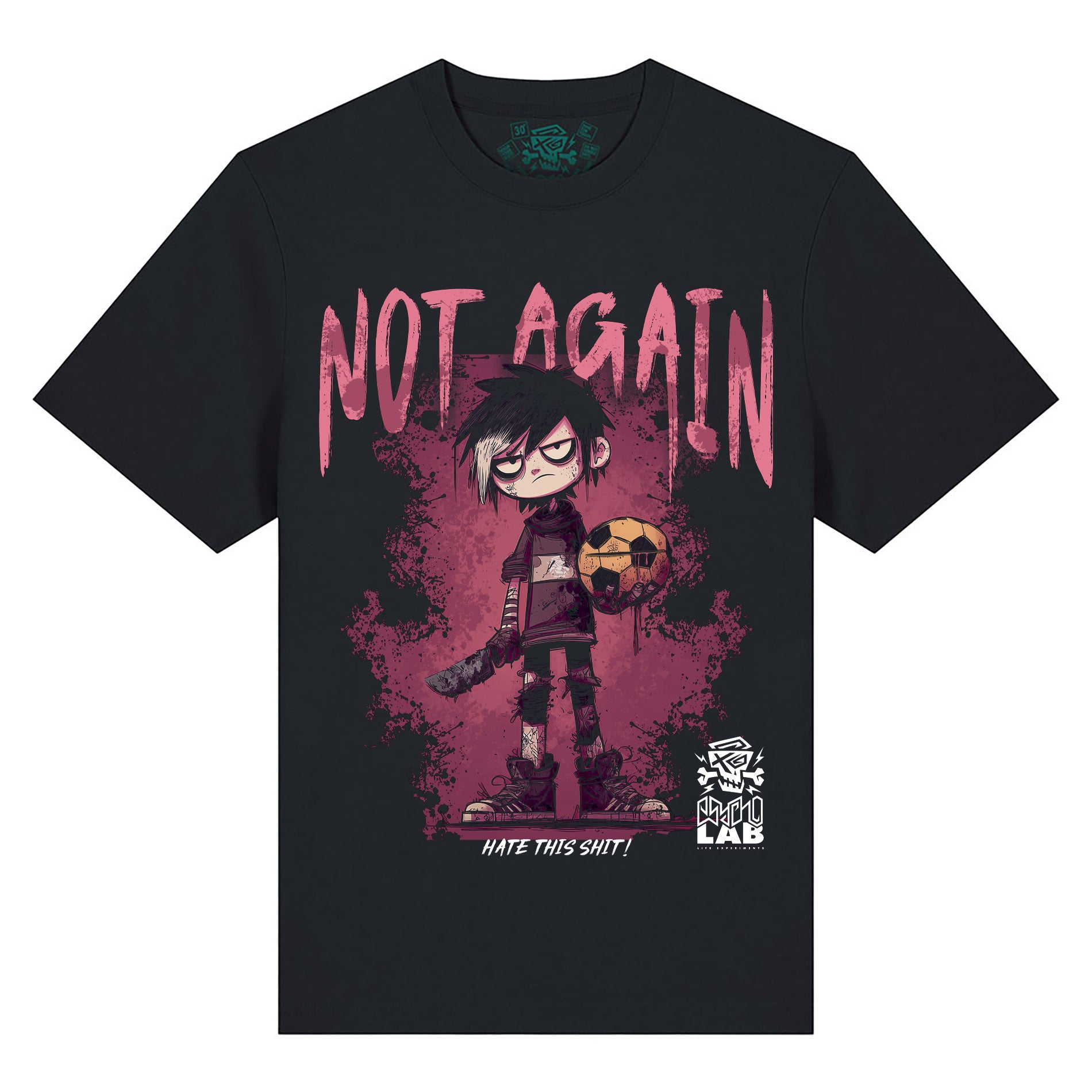 Not Again T-Shirt Black
